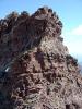 View of the crux of the traverse. Note the climbers for a sense of scale. T...