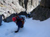 Michael and Fabio in the upper part of Dream Weaver Couloir....