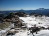 View of the Longs Peak massif from the summit of Bighorn Mountain....