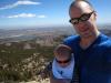 Me and Jackson on the summit of Horestooth Mountain with Horsetooth Reservo...