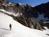 Me making the traverse from the base of Shoshoni Peak's Southwest Couloir o...